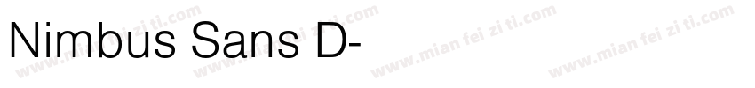Nimbus Sans D字体转换